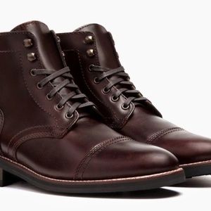 WIDE SIZE: Men's Captain Lace-Up Boot in Brown